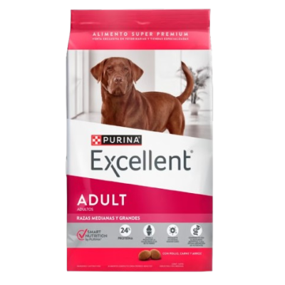 Comida Para Perro Excellent Adult  Razas Medianas & Grandes